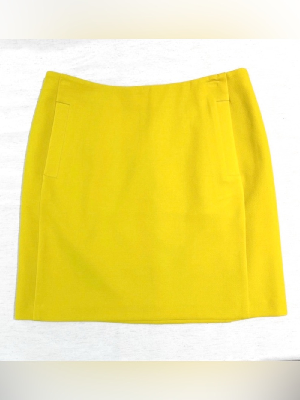 Banana Republic Yellow Wool-Blend Mini Skirt